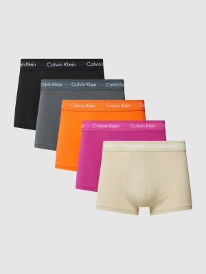 Bokserki slim fit Calvin Klein Underwear pomarańczowe