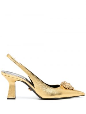 Pumpar med remmar med slingback Versace