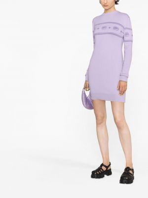 Mini suknele Chiara Ferragni violetinė