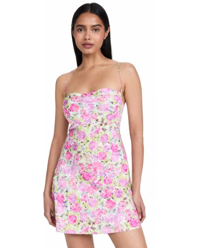 Mini šaty For Love & Lemons, růžová
