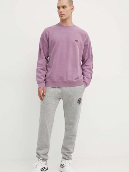 Бавовняний светр з принтом Rip Curl фіолетовий
