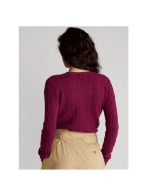 Jersey de cachemir de tela jersey con estampado de cachemira Polo Ralph Lauren violeta