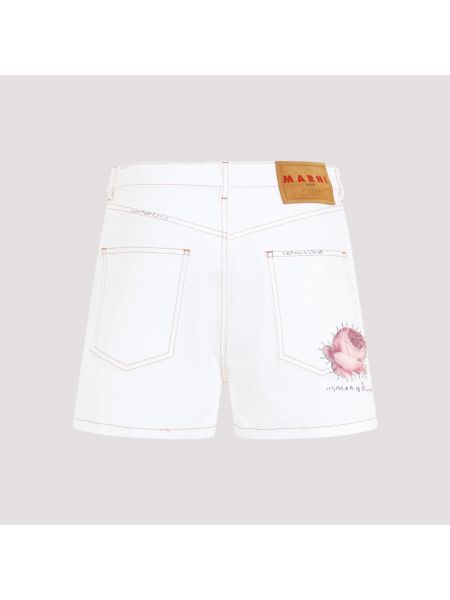 Jeans shorts mit taschen Marni weiß