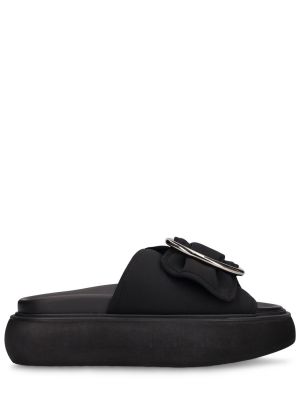 Sandali con platform in neoprene The Attico nero