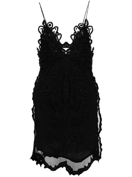 Mežģīņu kleita Isabel Marant melns