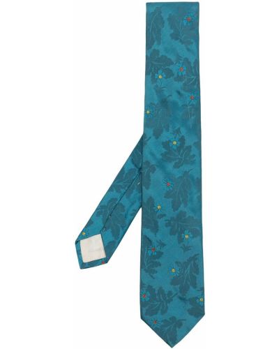 Corbata de flores de tejido jacquard Kenzo Pre-owned azul