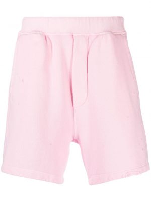 Pantaloni scurți zdrențuiți Dsquared2 roz