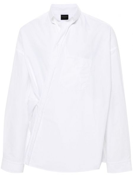Košile s výšivkou Balenciaga bílá