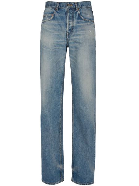 Bavlnené džínsy Saint Laurent modrá