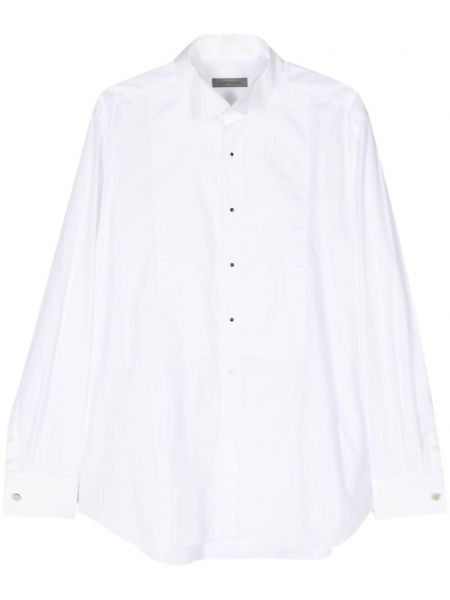 Βαμβακερό πουκάμισο Corneliani λευκό