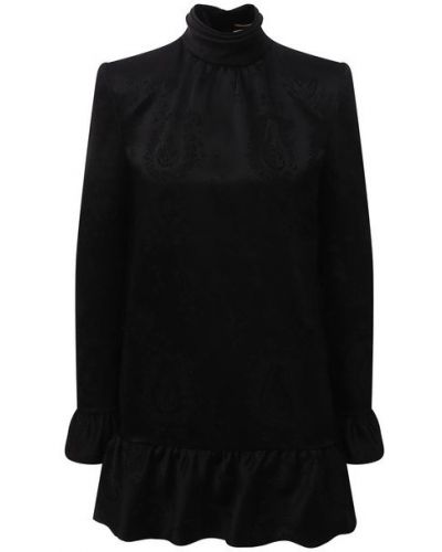 Черное платье Saint Laurent