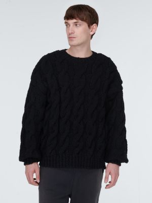 Вълнен пуловер Visvim черно