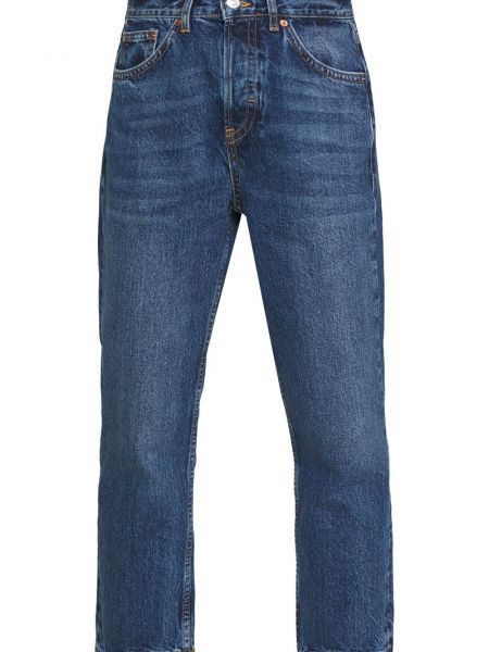 Niebieskie proste jeansy Topshop Petite