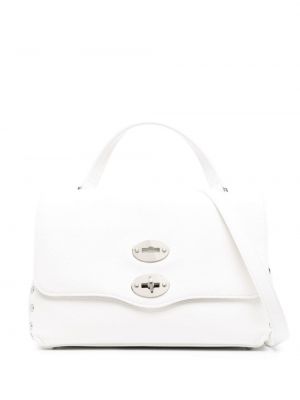 Shopper en cuir Zanellato blanc