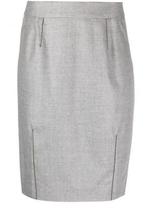 Puzdrová sukňa Christian Dior sivá