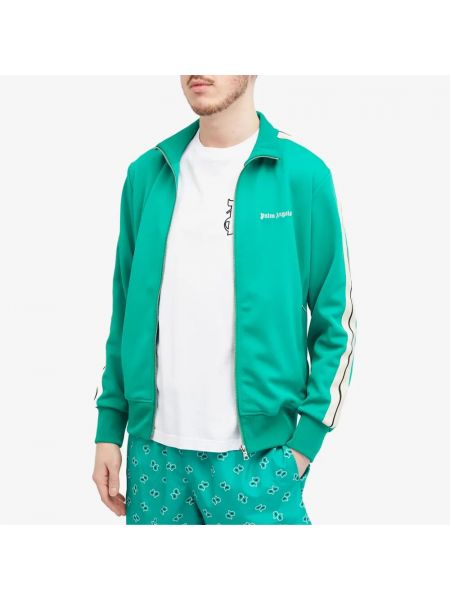 Спортивная классическая куртка Palm Angels зеленая