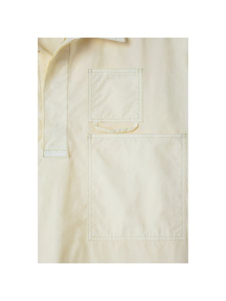 Camisa con bolsillos asimétrica Sunnei beige
