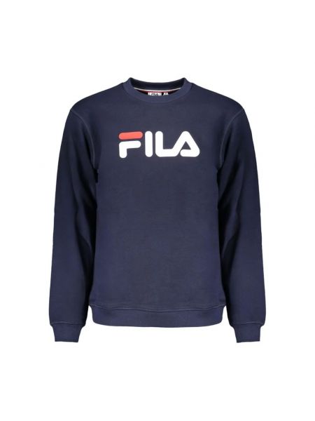 Klassischer sweatshirt mit rundhalsausschnitt Fila blau