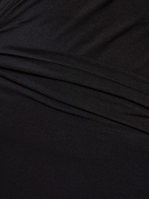 Mini vestido manga larga de tela jersey Petar Petrov negro