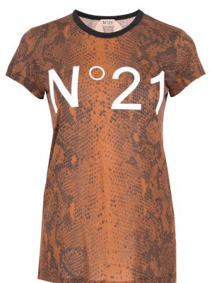 Футболка No.21 коричневая