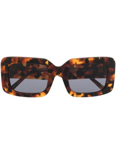 Oversize слънчеви очила The Attico кафяво