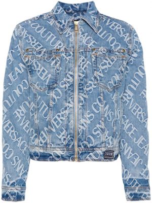 Denim jakna iz žakarda Versace Jeans Couture