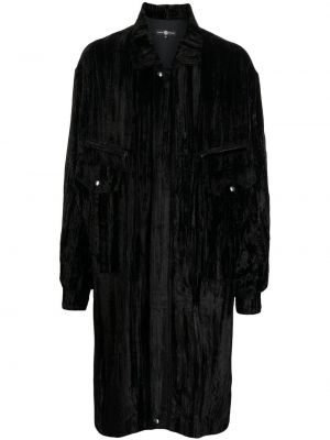 Kabát na gombíky Edward Crutchley čierna