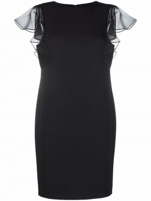 Vestido de cóctel con volantes Lauren Ralph Lauren negro