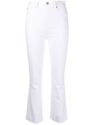 Jeans skinny taille haute slim 7 For All Mankind blanc