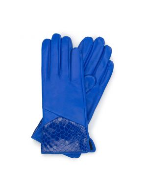 Rękawiczki skórzane Wittchen niebieskie