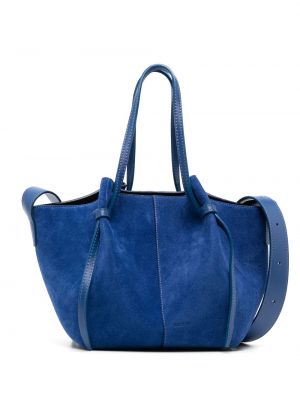 Велурени чанта за ръка Yuzefi синьо