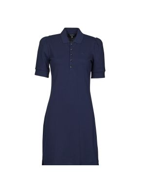Mini šaty s krátkými rukávy Lauren Ralph Lauren modré