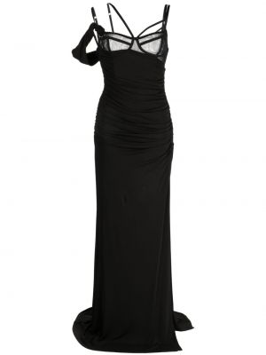 Вечерна рокля с драперии Rachel Gilbert черно