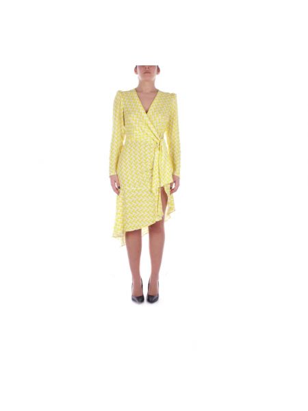 Sukienka midi Elisabetta Franchi żółty