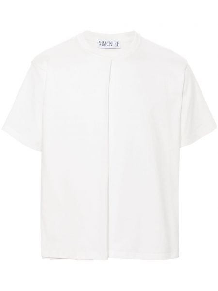 T-shirt en coton Ximon Lee blanc