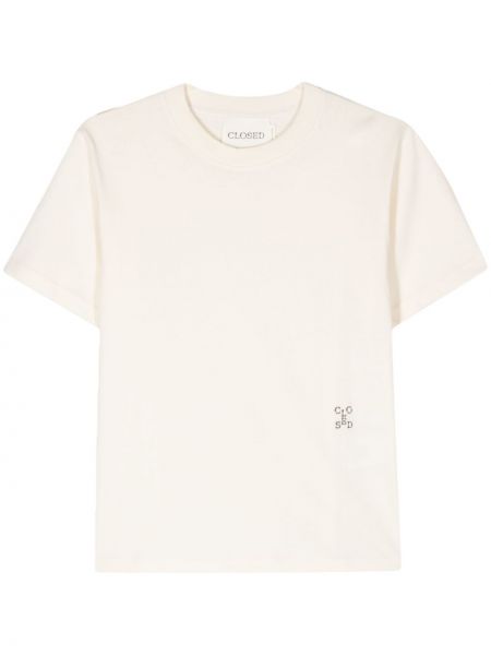 T-shirt di cotone Closed beige