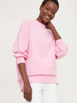 Bluza bawełniana Answear Lab różowa