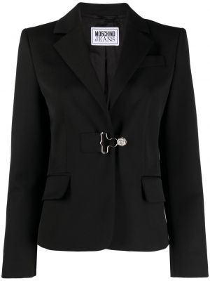 Vlnená bunda Moschino čierna