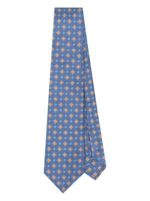 Жакардова копринена вратовръзка на цветя Kiton