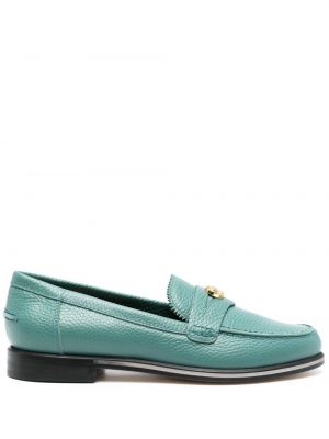 Pantofi loafer din piele Pollini albastru