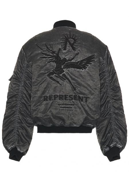 Klasik bomber ceket Represent siyah