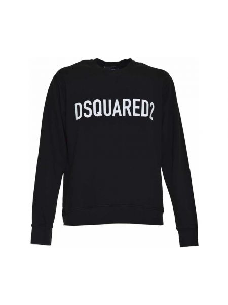 Sweatshirt mit rundhalsausschnitt mit print Dsquared2 schwarz