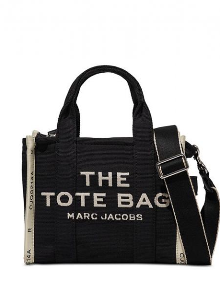 Жаккардовая сумка Marc Jacobs черная