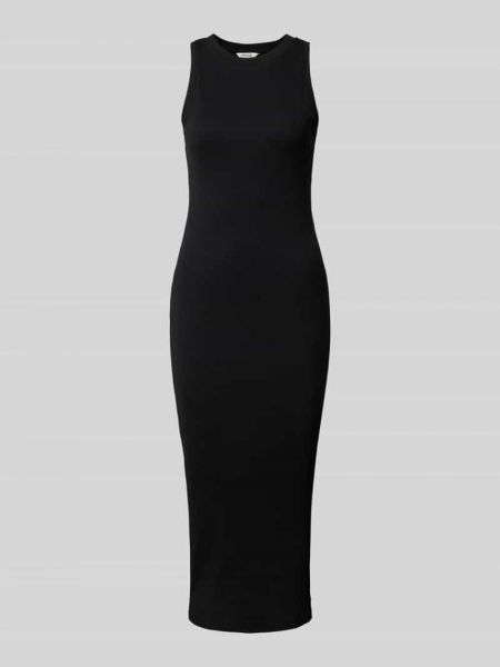 Sukienka midi w jednolitym kolorze Aware czarna