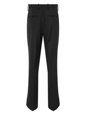 Vlněné rovné kalhoty Helmut Lang černé