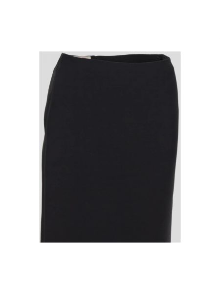 Falda larga de lana Valentino negro