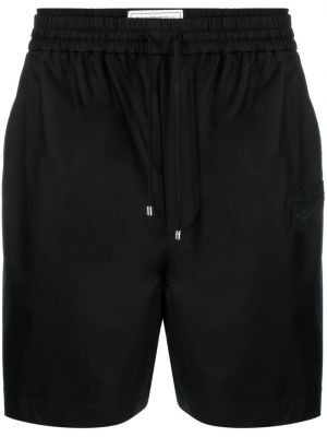 Pantaloni scurți din bumbac Valentino negru