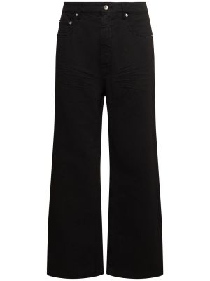 Jeans en coton Rick Owens Drkshdw noir