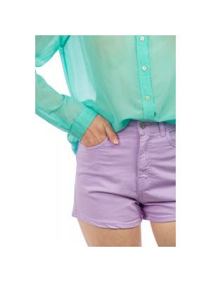 Pantalones cortos vaqueros Jucca violeta