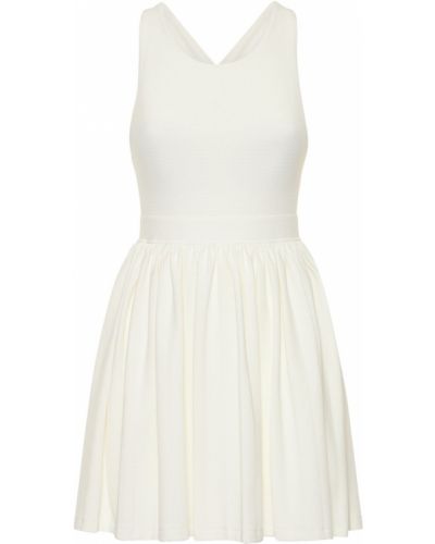 Плисирана рокля Marysia бяло